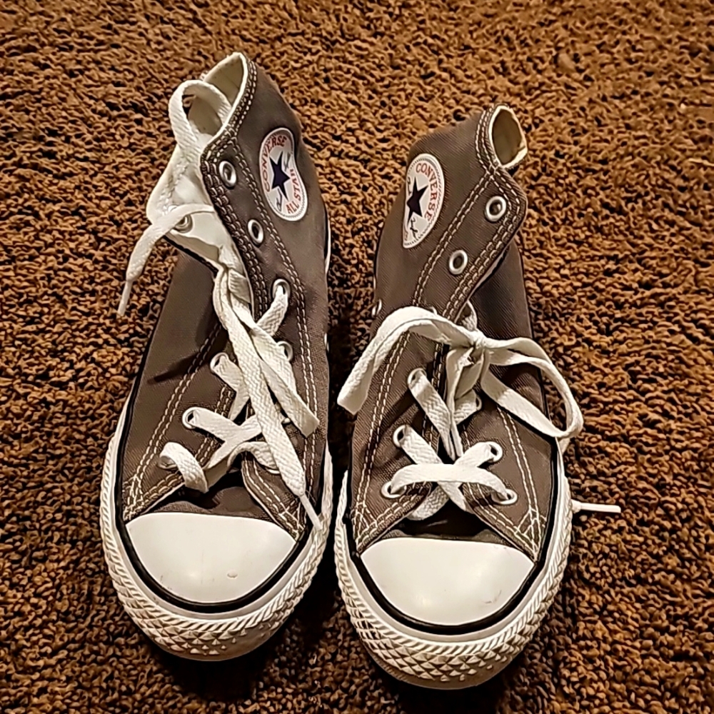 Kids Converse High Tops Gray